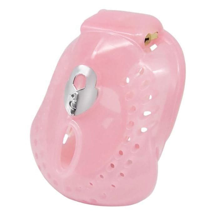 Gabbia Di Castita Scudo Rosa In Resina