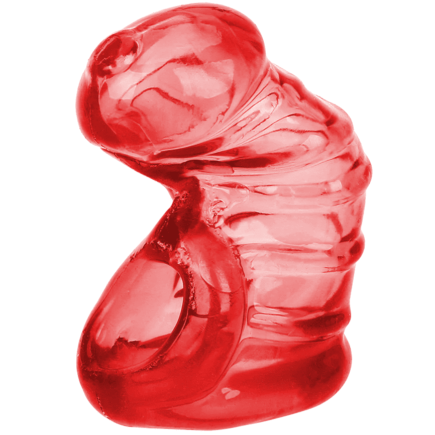 Gabbia Di Castita Silicone Il Preservativo Rosso