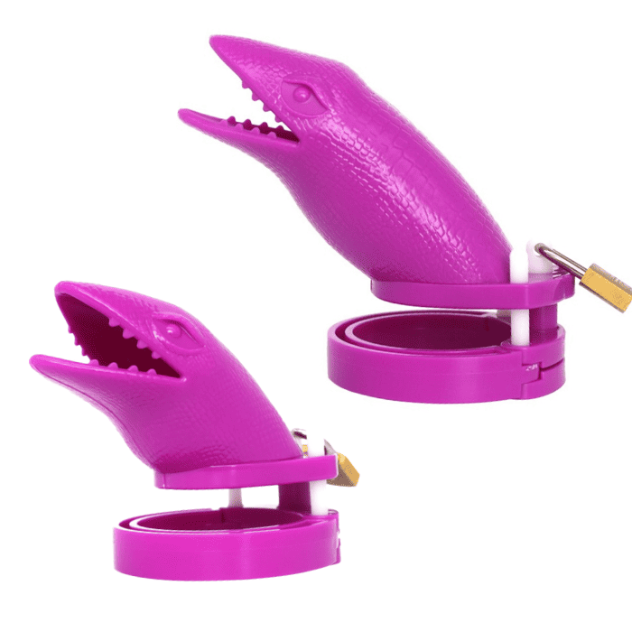 Gabbia Di Castita Plastica Alligatore Viola