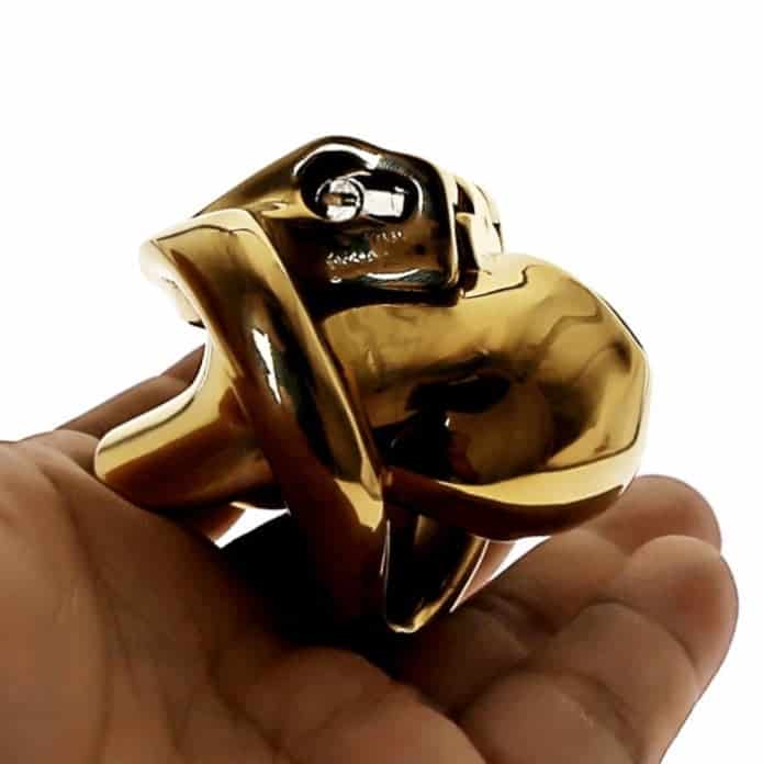 Gabbia Di Castita Uomo - Metallo - Maestro Oro